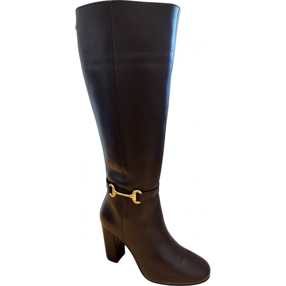 Ravel Lerwick Brown Leather Heeled Knee High Boots