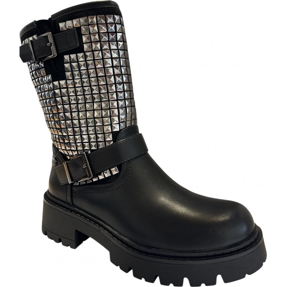 Xti 144472 Black Biker Boots