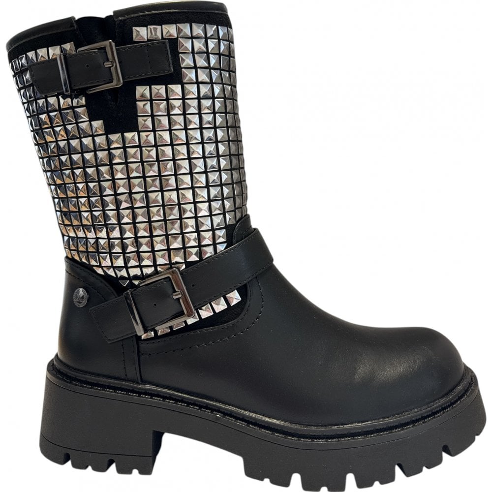 Xti 144472 Black Biker Boots