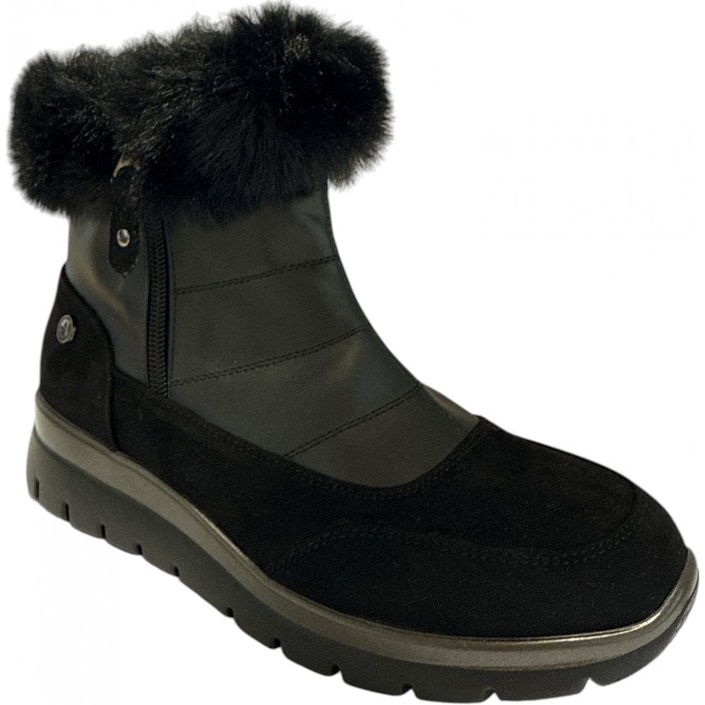 Xti 144733 Black Flat Casual Boots