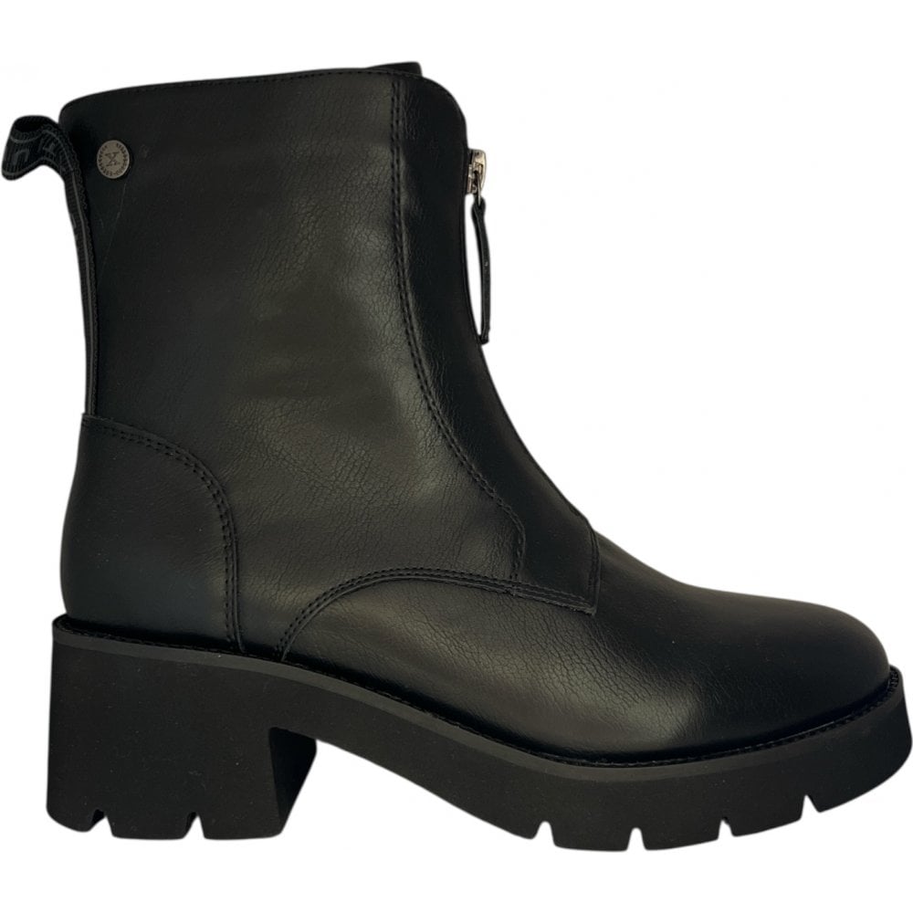 Xti 144312 Black Faux Leather Ankle Boots