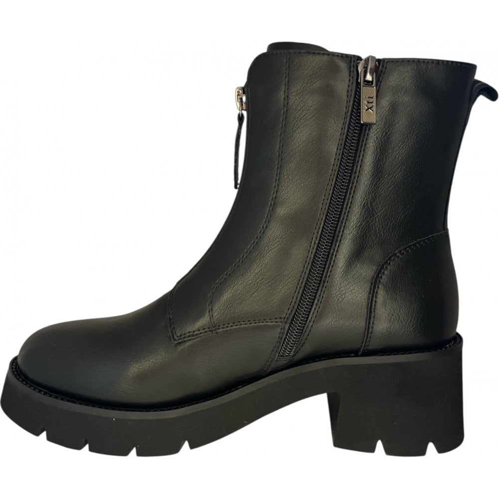 Xti 144312 Black Faux Leather Ankle Boots