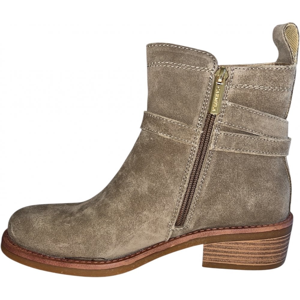 Carmela 162621 Beige Suede Ankle Boots
