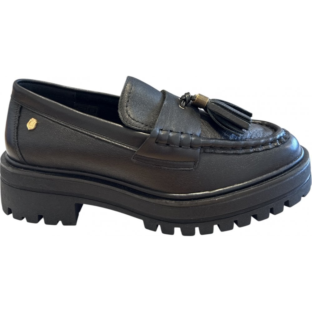 Carmela 162552 Black Leather Loafers