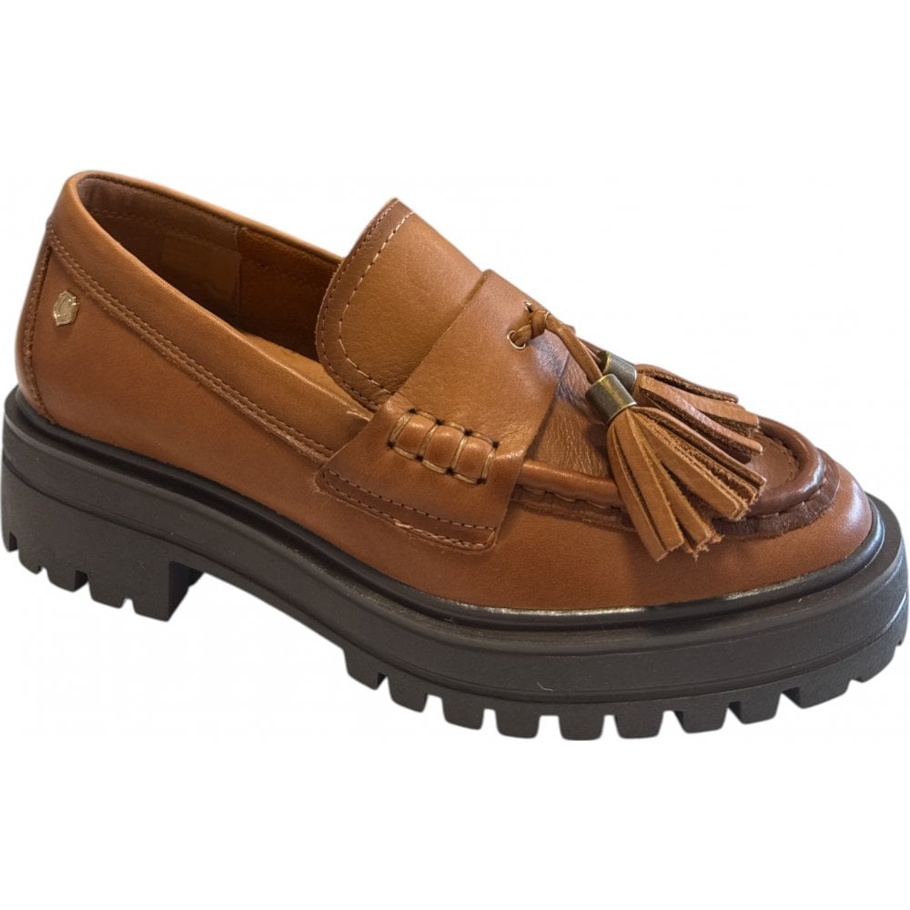 Carmela 162552 Tan Leather Loafers