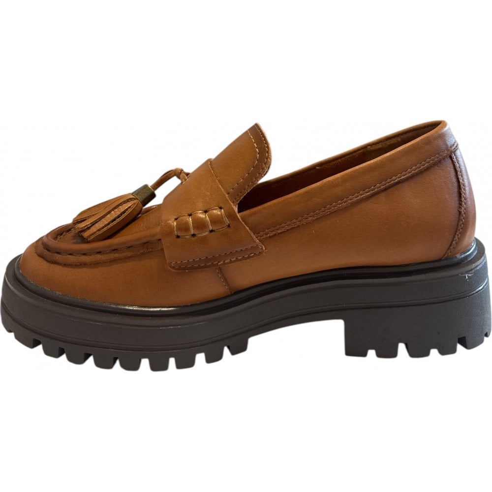 Carmela 162552 Tan Leather Loafers