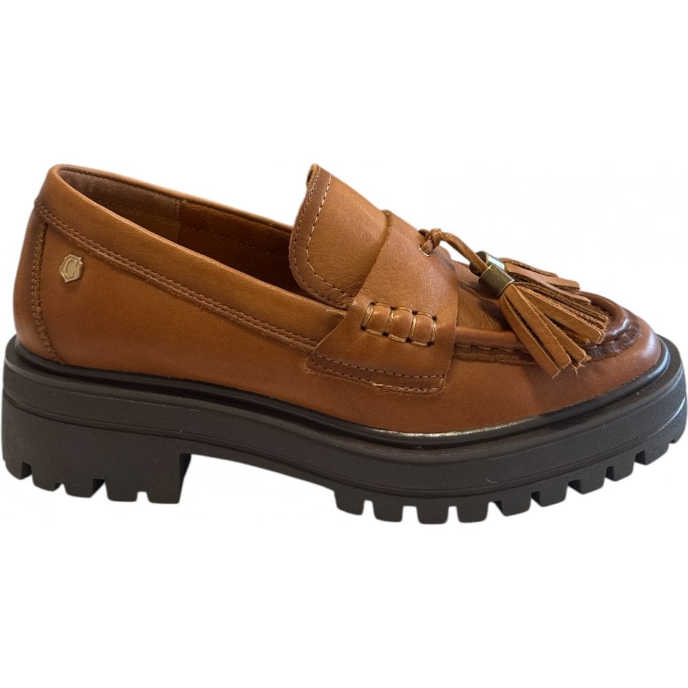 Carmela 162552 Tan Leather Loafers