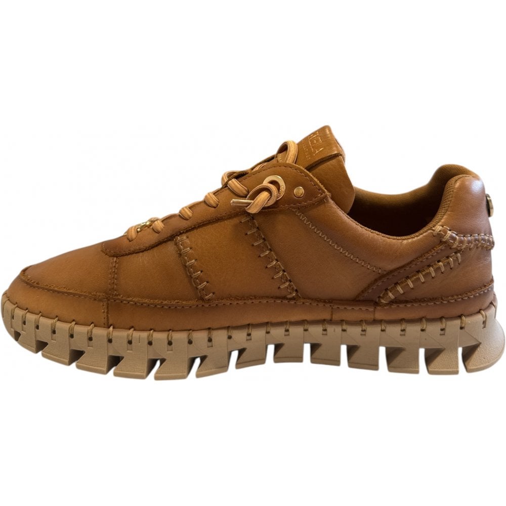 Carmela 162528 Tan Leather Slip On Trainers