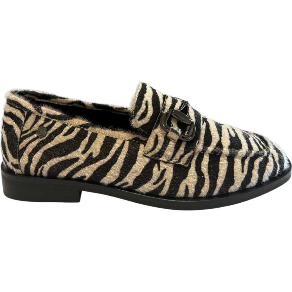 Carmela 162697 Zebra Print Loafers