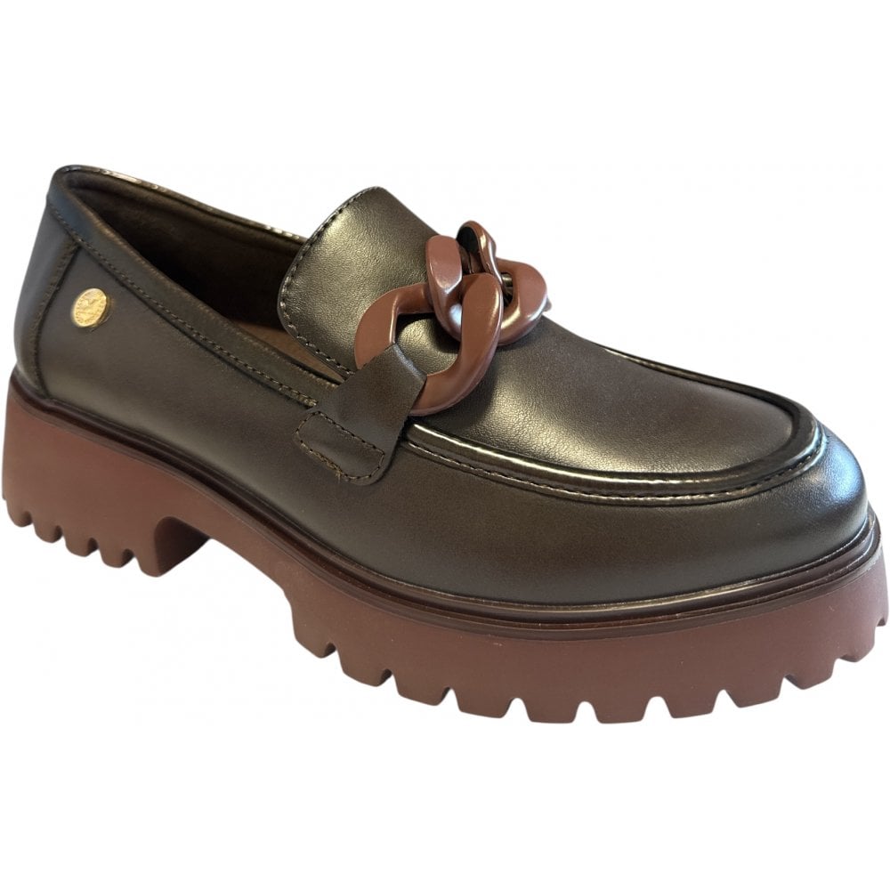 Xti 144491 Brown Faux Leather Loafers