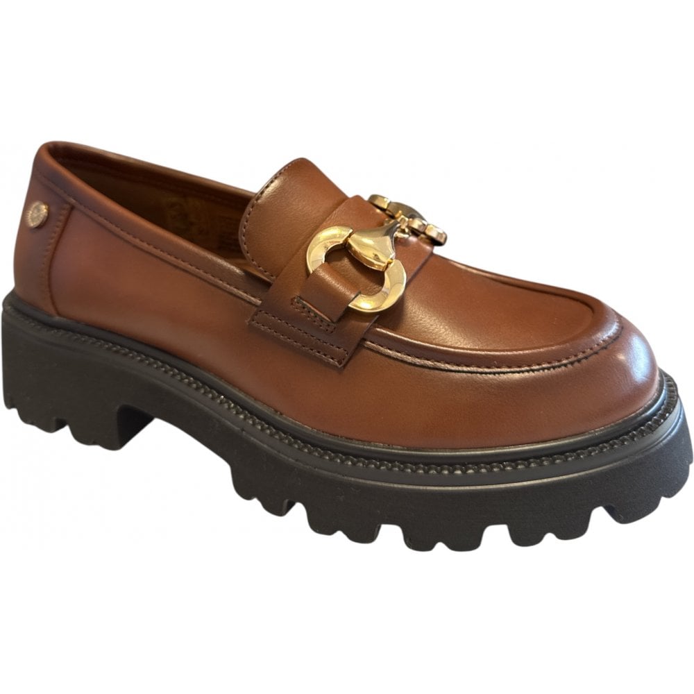 Xti 144418 Tan Faux Leather Chunky Loafers