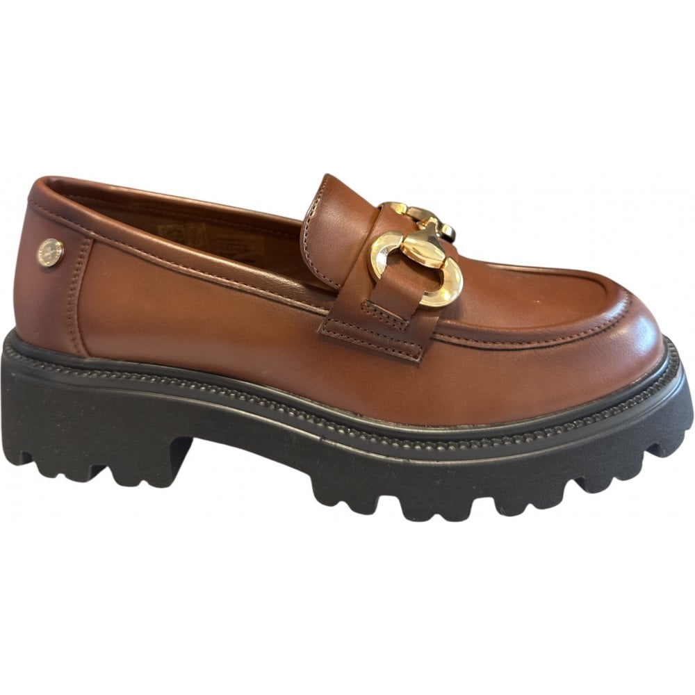 Xti 144418 Tan Faux Leather Chunky Loafers
