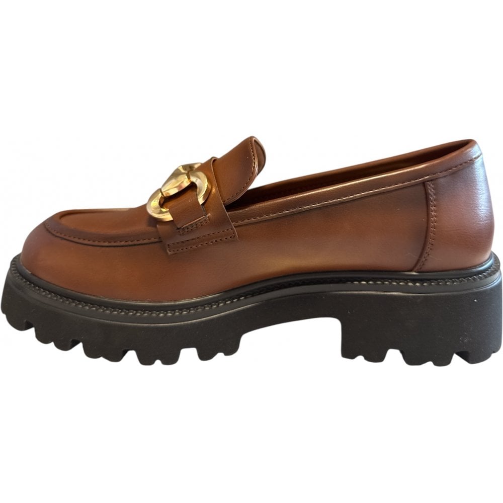 Xti 144418 Tan Faux Leather Chunky Loafers