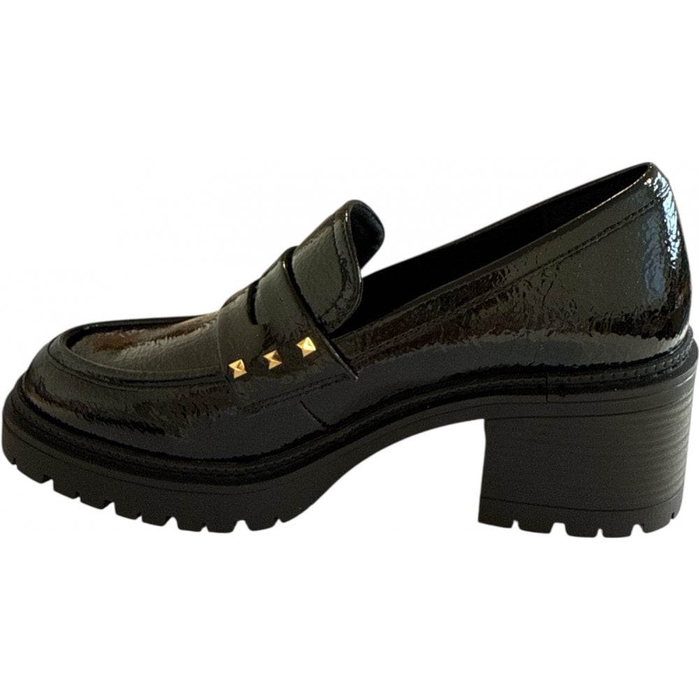 Xti 144273 Black Patent Heeled Loafers