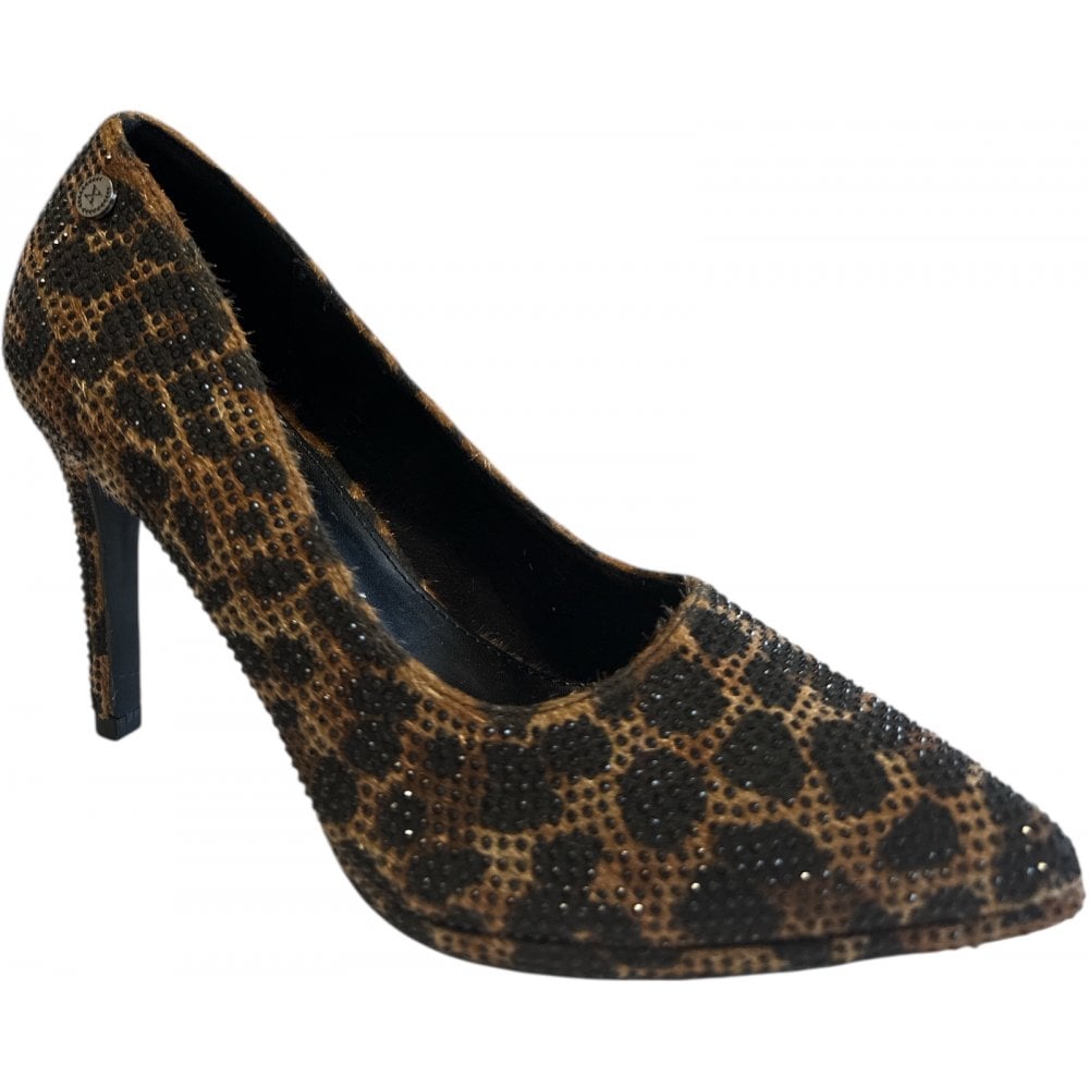 Xti 144247 Leopard Print Court Shoes