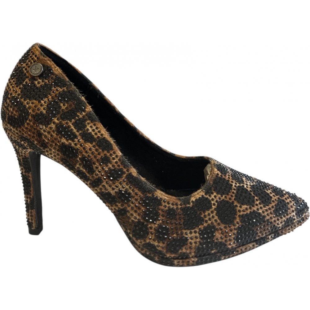 Xti 144247 Leopard Print Court Shoes