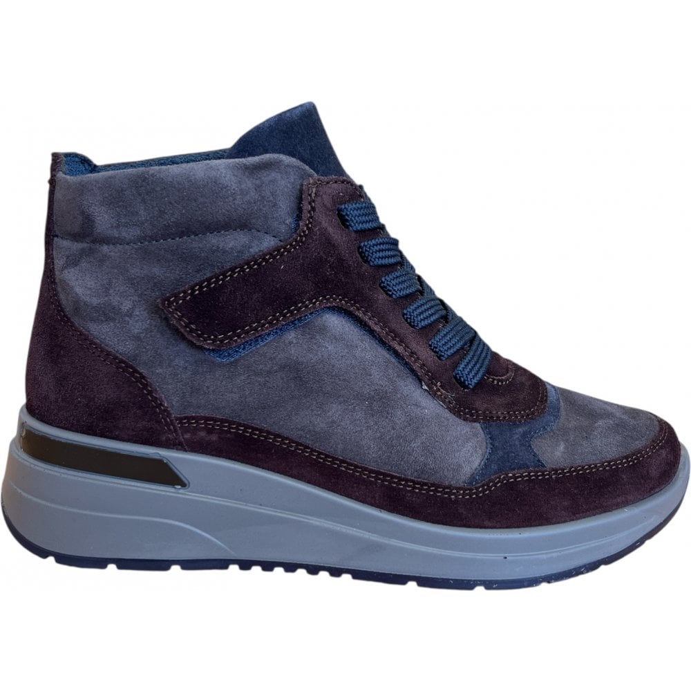 Ara Brown Suede Lace-Up Ankle Boots