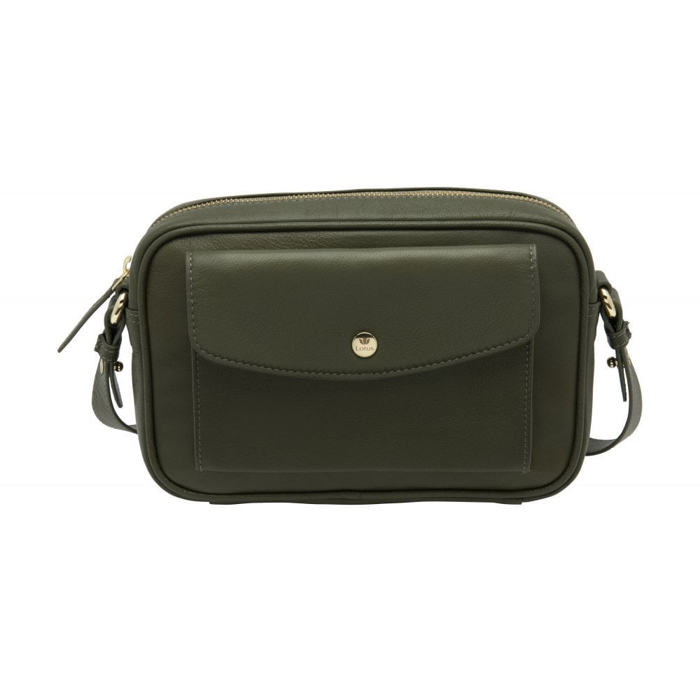 Lotus Vardy Olive Green Leather Handbag