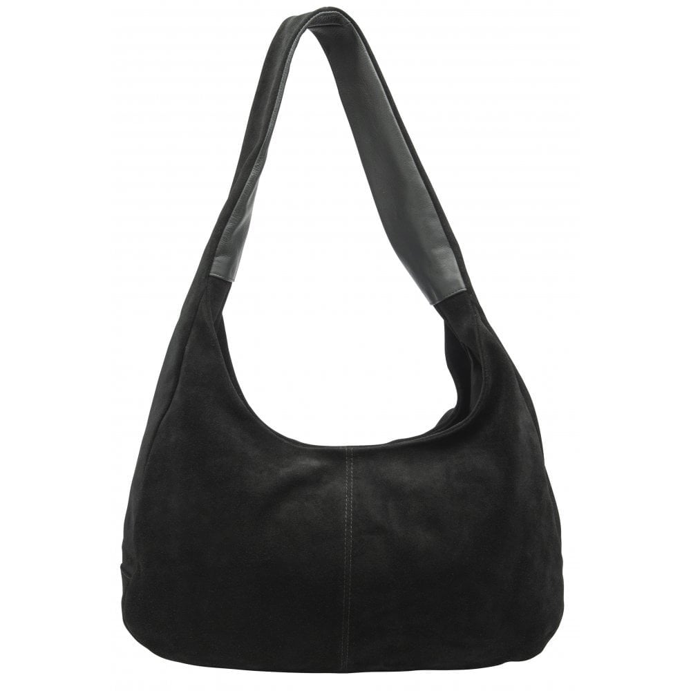 Lotus Francina Black Suede Handbag