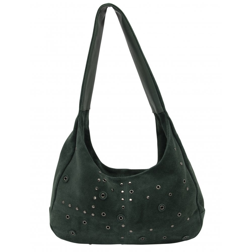 Lotus Francina Green Suede Handbag