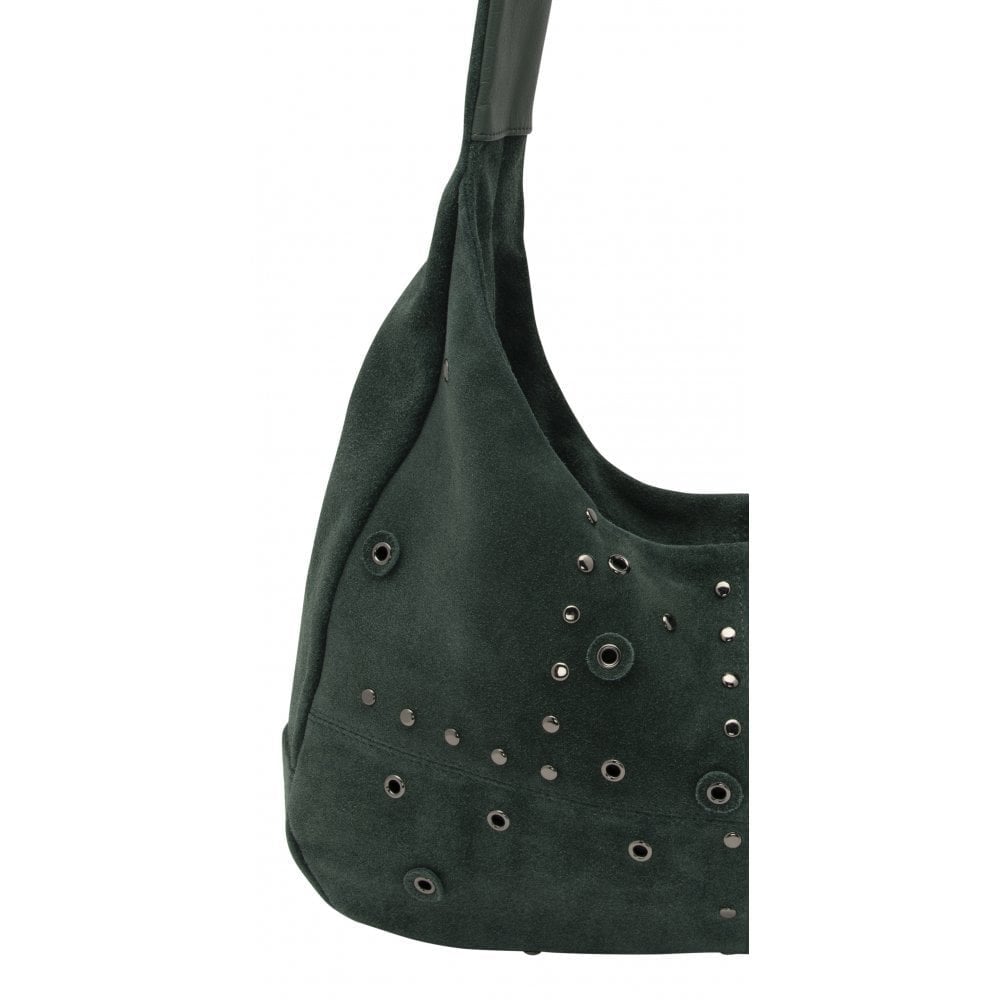 Lotus Francina Green Suede Handbag