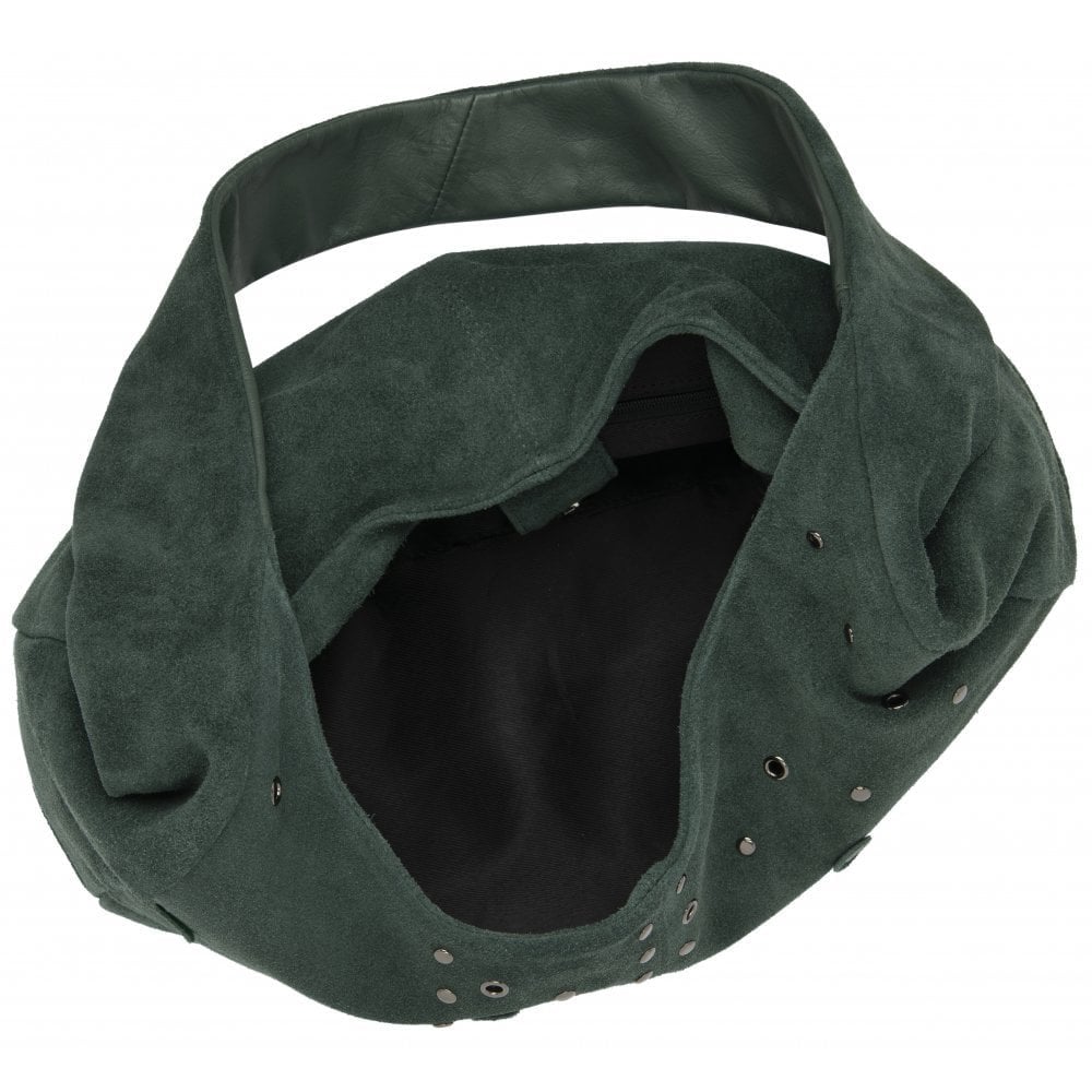 Lotus Francina Green Suede Handbag