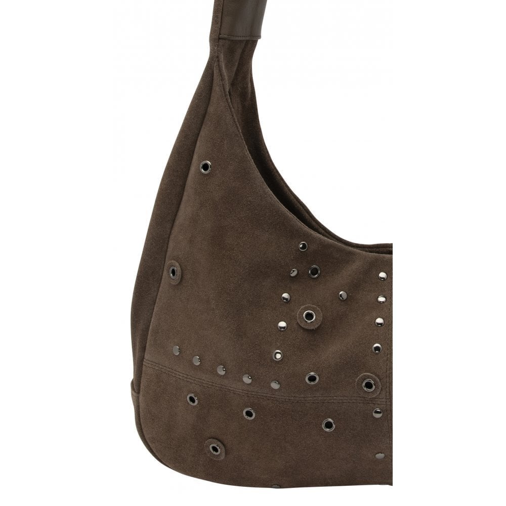 Lotus Francina Taupe Suede Handbag