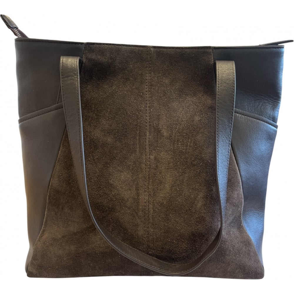 Lotus Amelie Green and Leather Suede Handbag