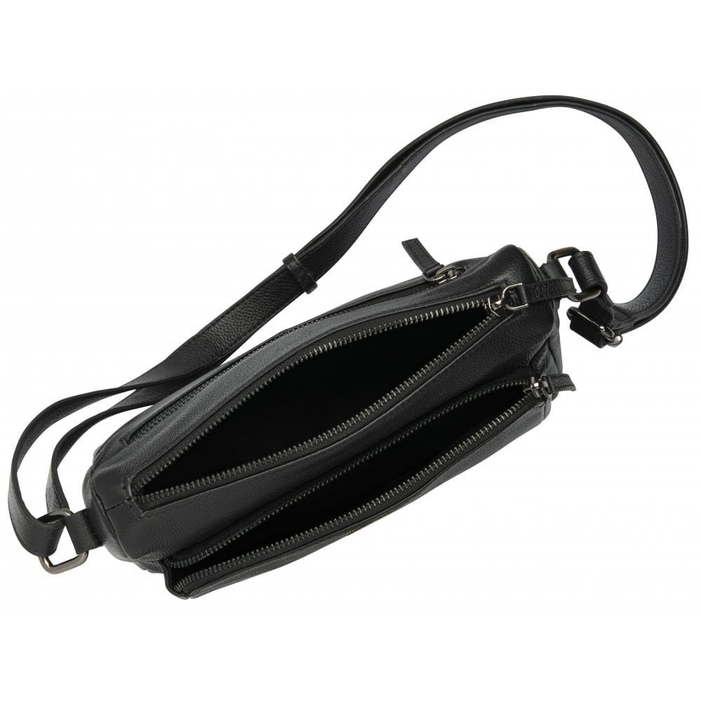 Lotus Ida Black Leather Handbag