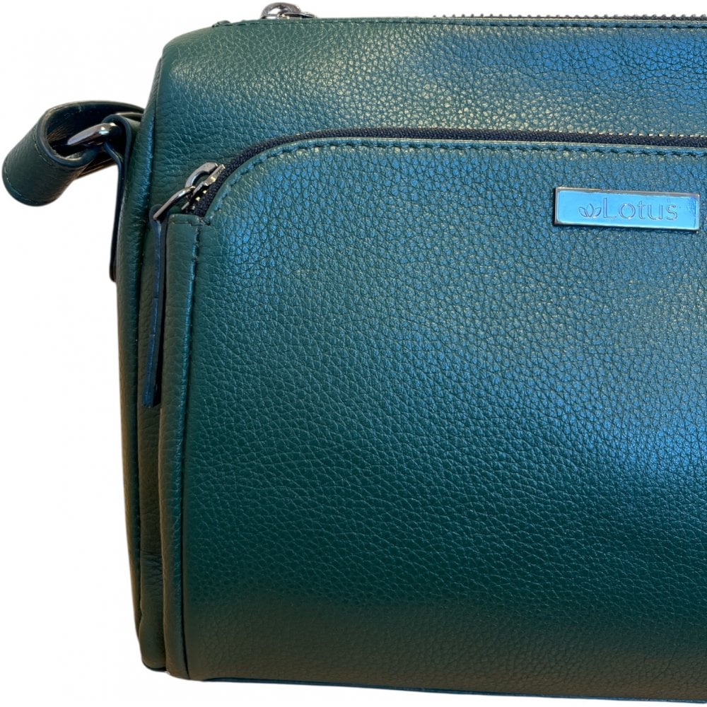Lotus Ida Green Leather Handbag