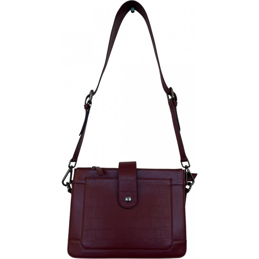 Lotus Burgundy Leather Handbag