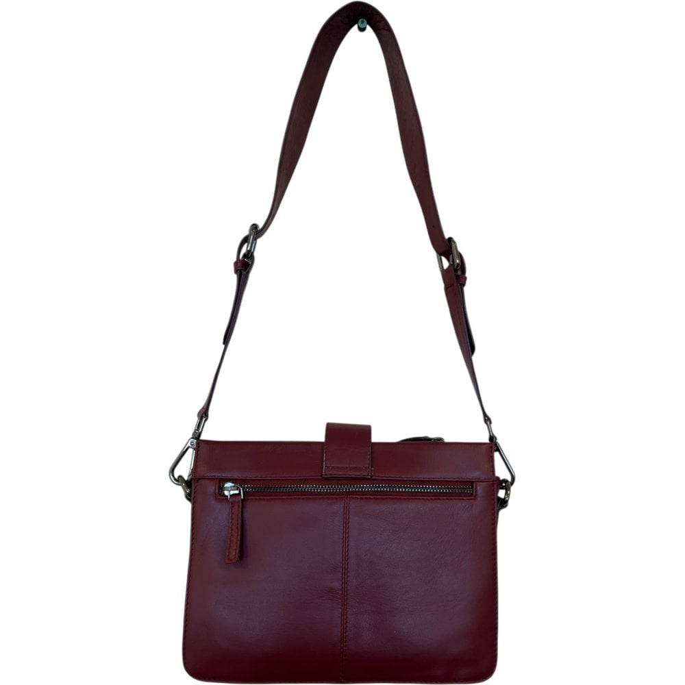 Lotus Burgundy Leather Handbag