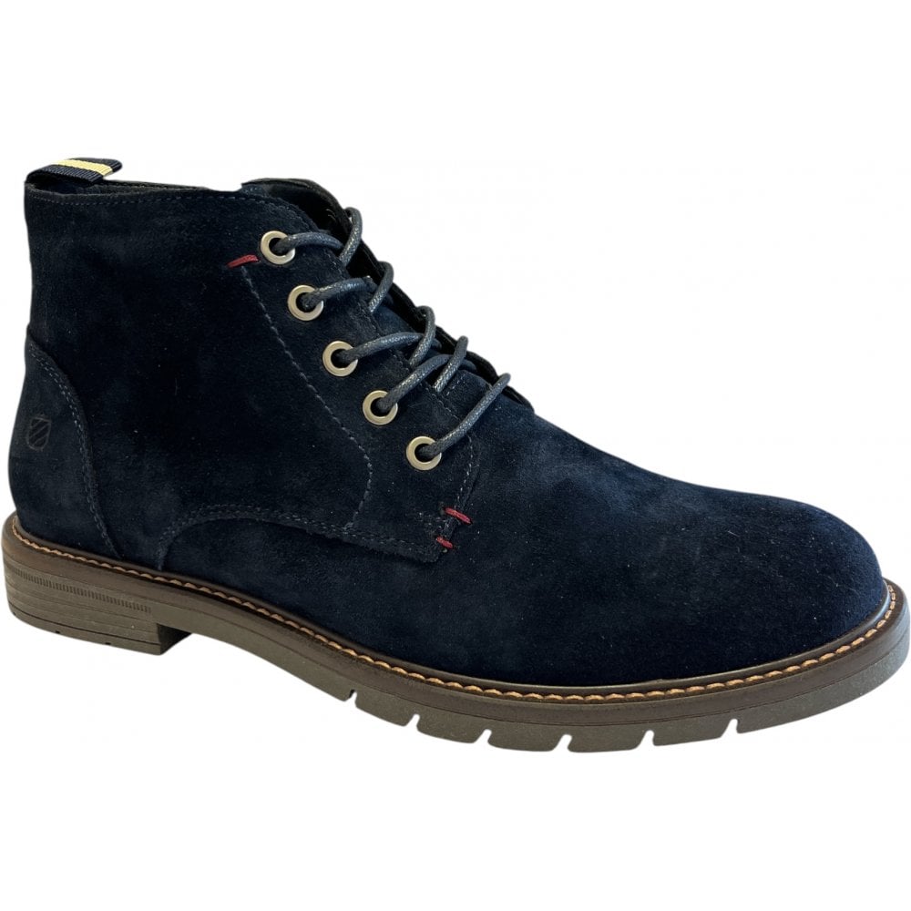 London Life 1626756 Men's Navy Suede Boots