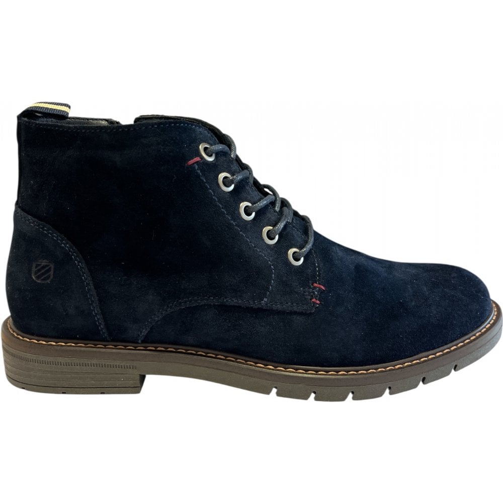 London Life 1626756 Men's Navy Suede Boots