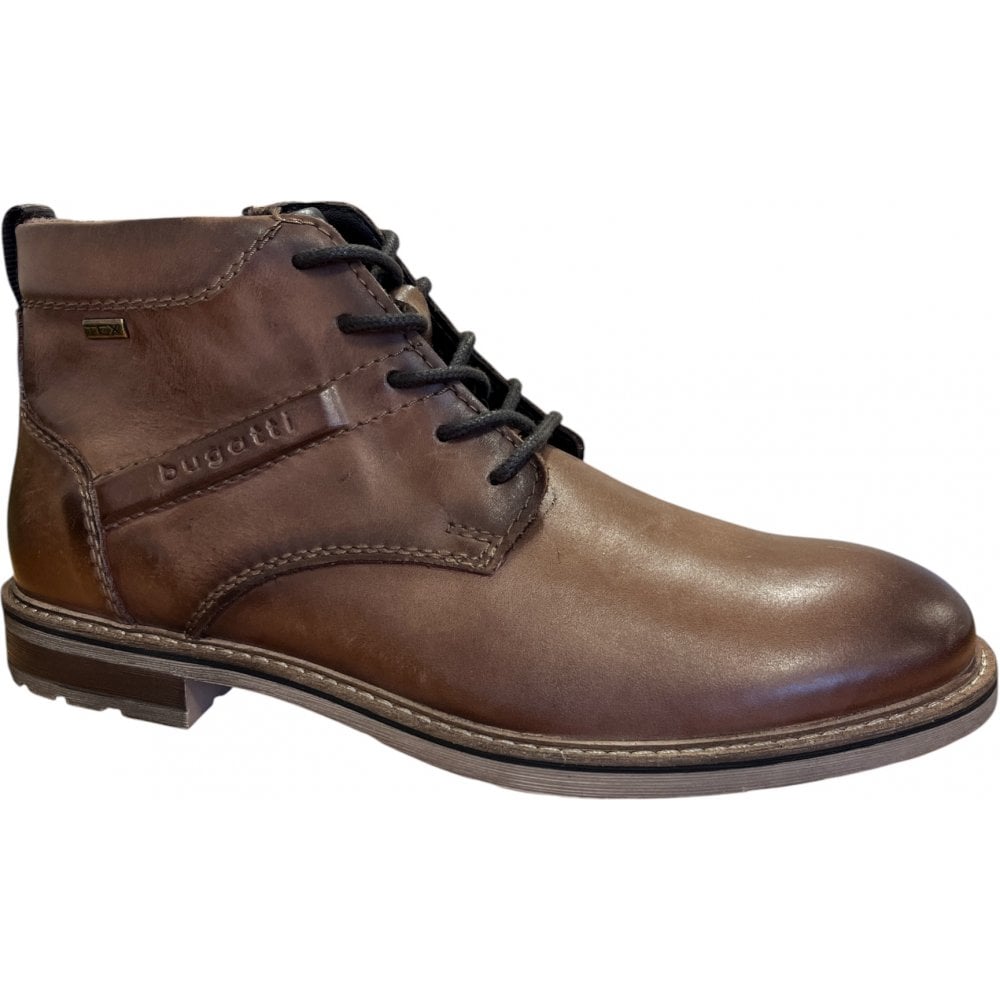 Bugatti Lobo Comfort Men's Brown Leather Water Resistant Boots