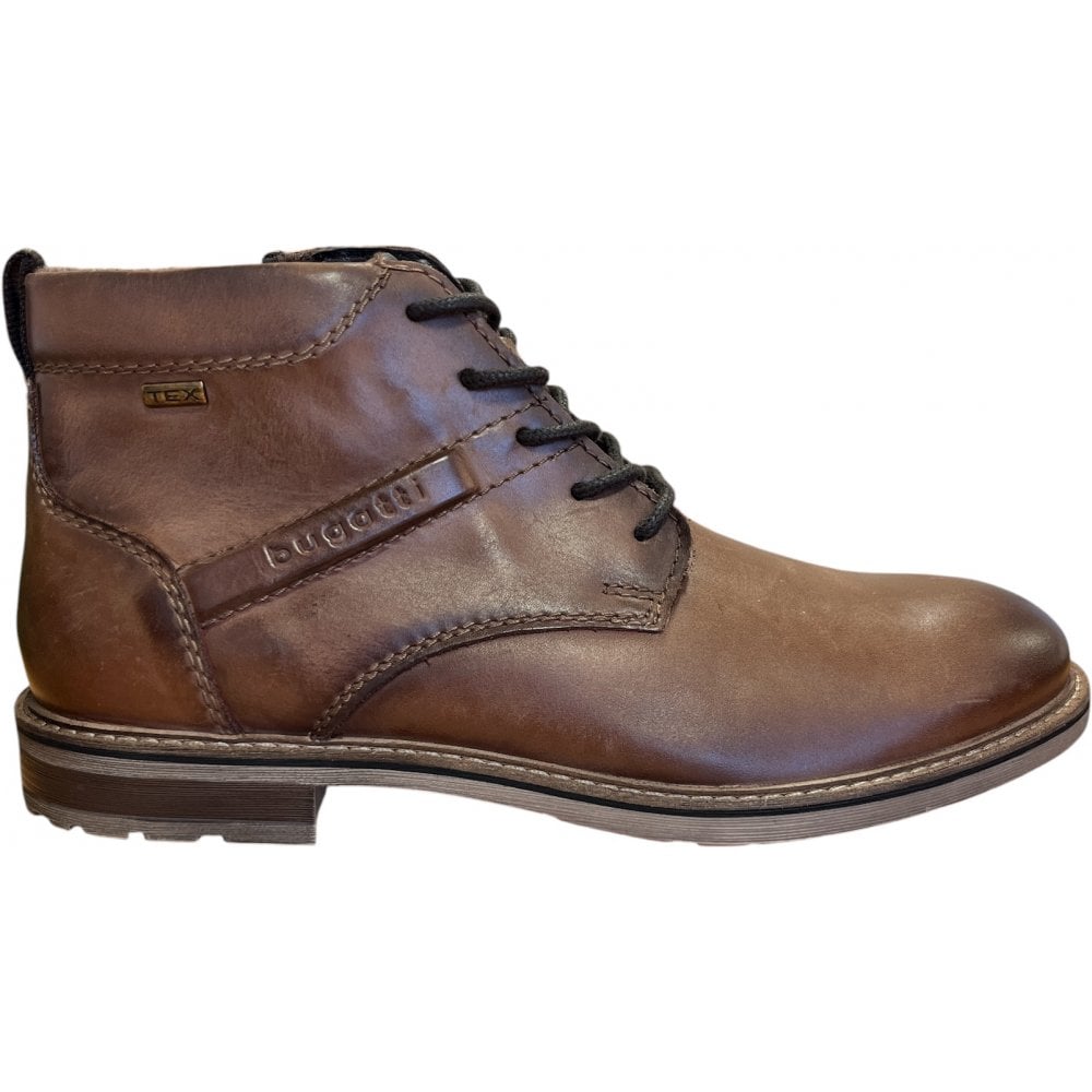 Bugatti Lobo Comfort Men's Brown Leather Water Resistant Boots