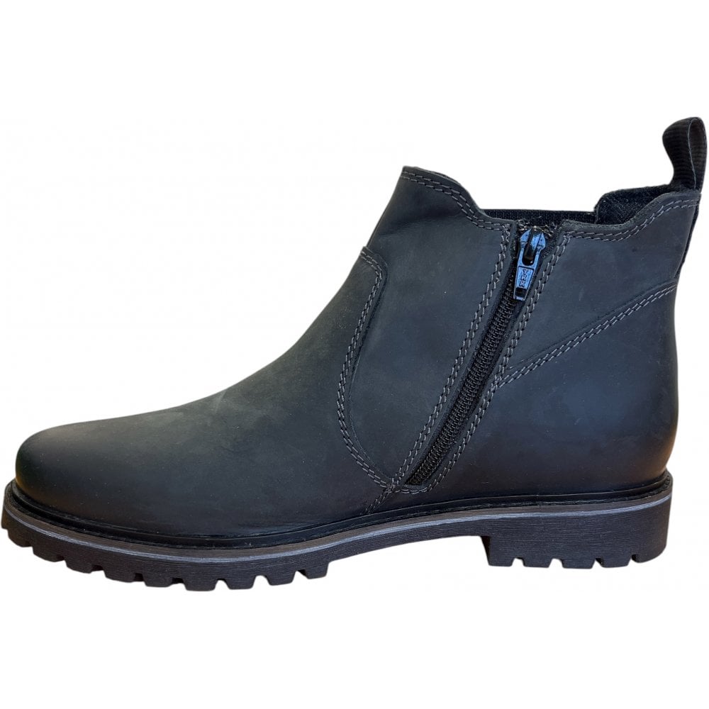 Bugatti Panther Comfort Men's Dark Grey Leather Chelsea Boots