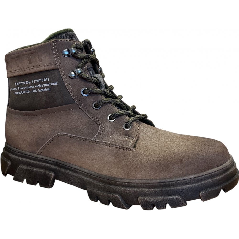 Bugatti Amos Men's Taupe Lace-Up Boots