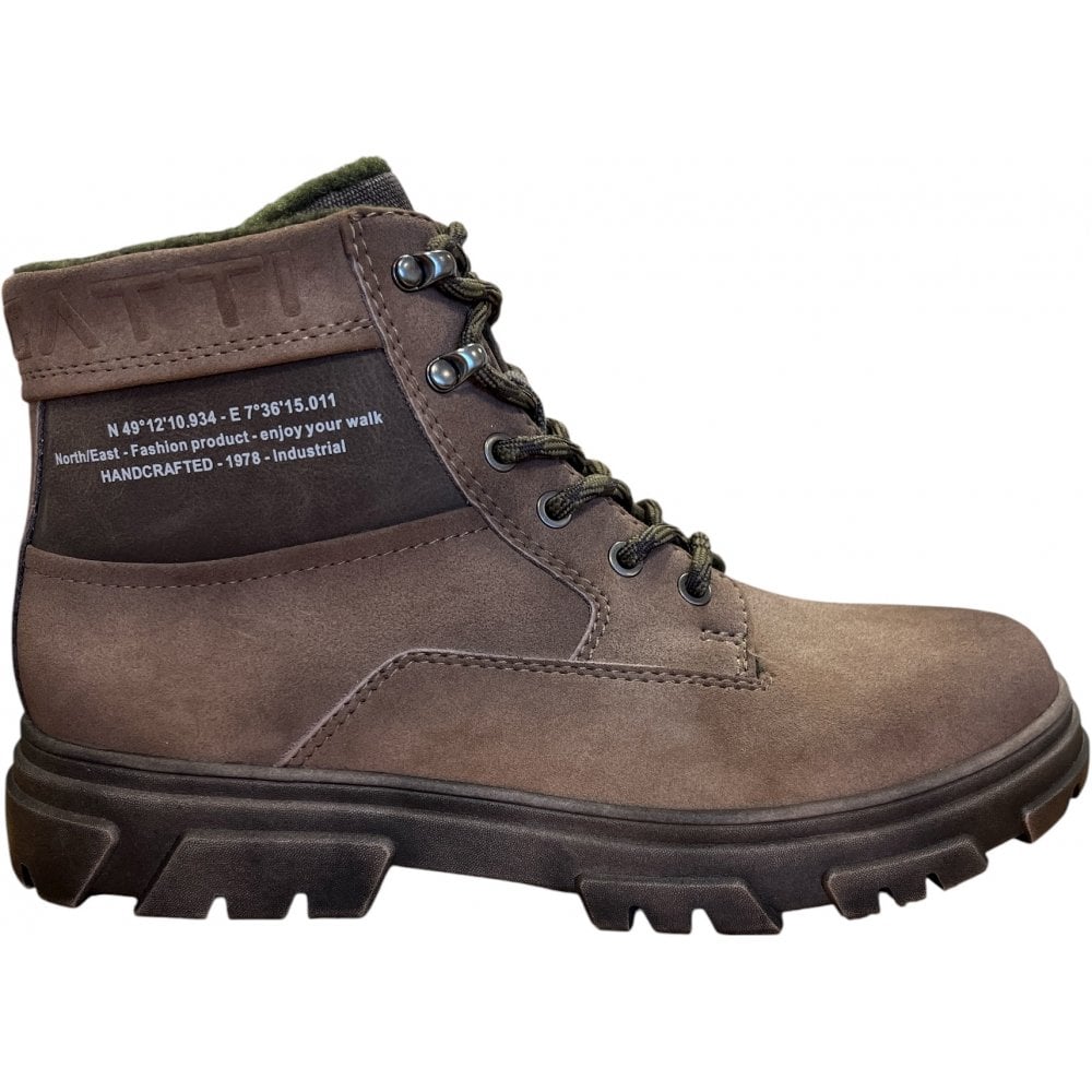 Bugatti Amos Men's Taupe Lace-Up Boots