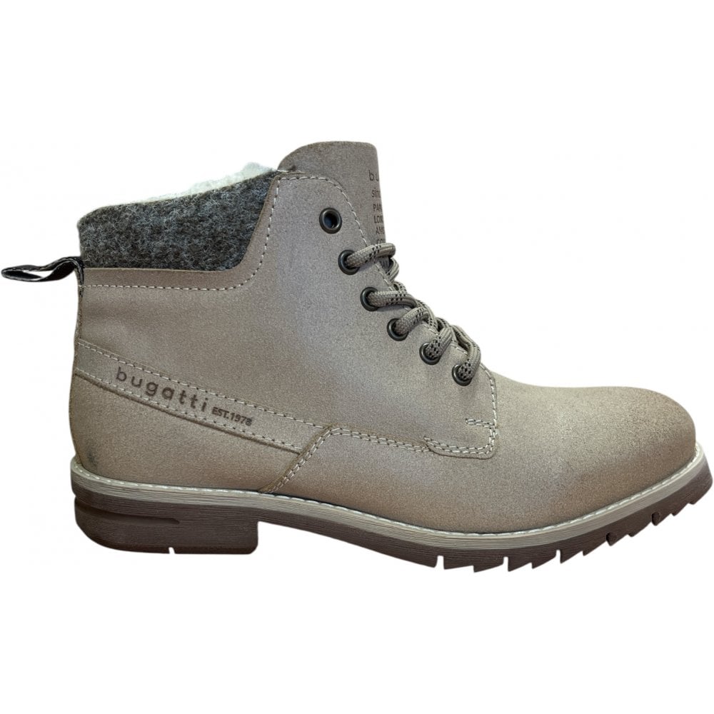 Bugatti Lee Beige Nubuck Leather Men's Boots