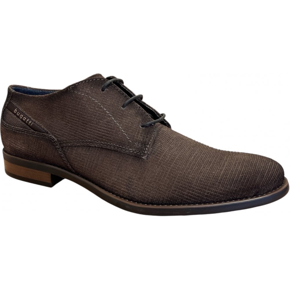 Bugatti Licio Eco Brown Suede Lace-Up Shoe