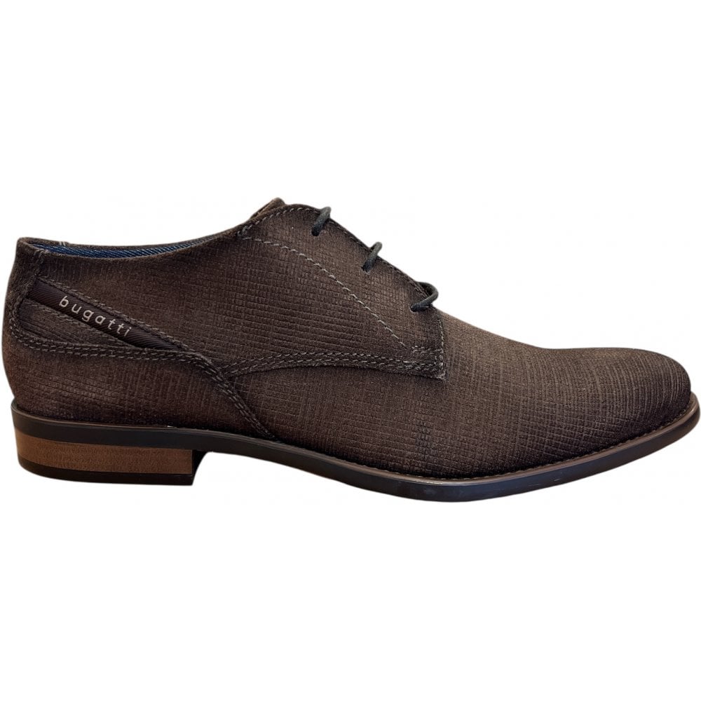 Bugatti Licio Eco Brown Suede Lace-Up Shoe