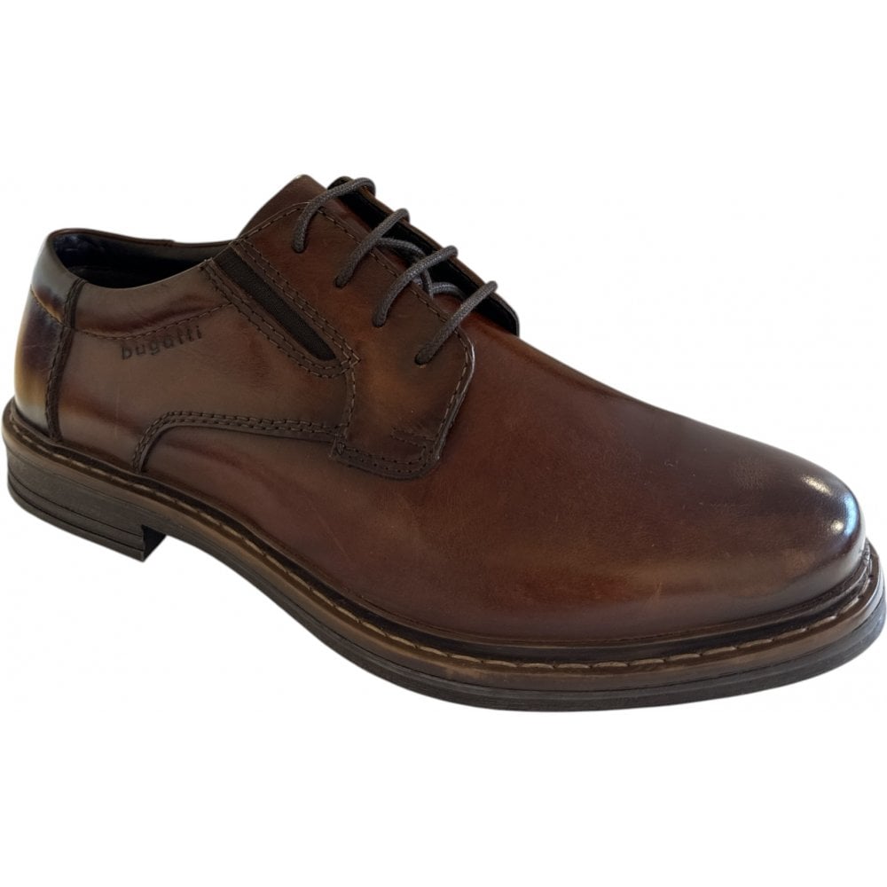 Bugatti Rigalo Evo Brown Leather Lace-Up Shoes