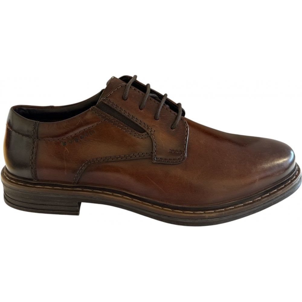 Bugatti Rigalo Evo Brown Leather Lace-Up Shoes