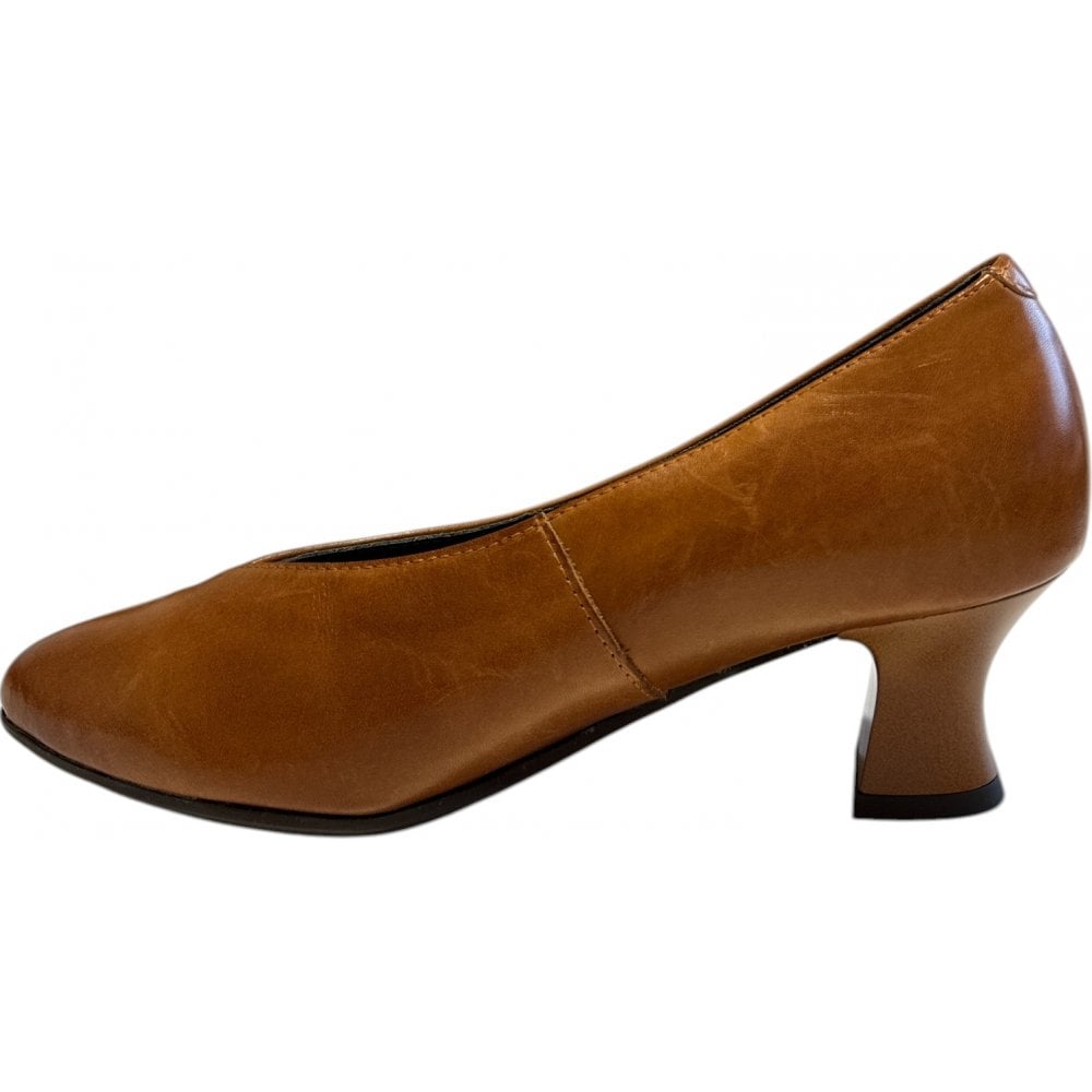 Pitillos 10.854 Tan Leather Court Shoes
