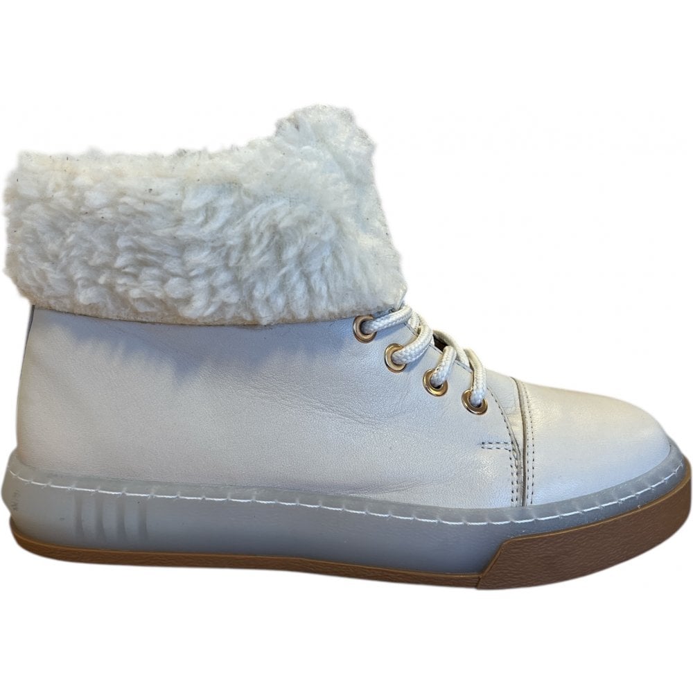 Adesso Aloe Beige Leather Ankle Boots