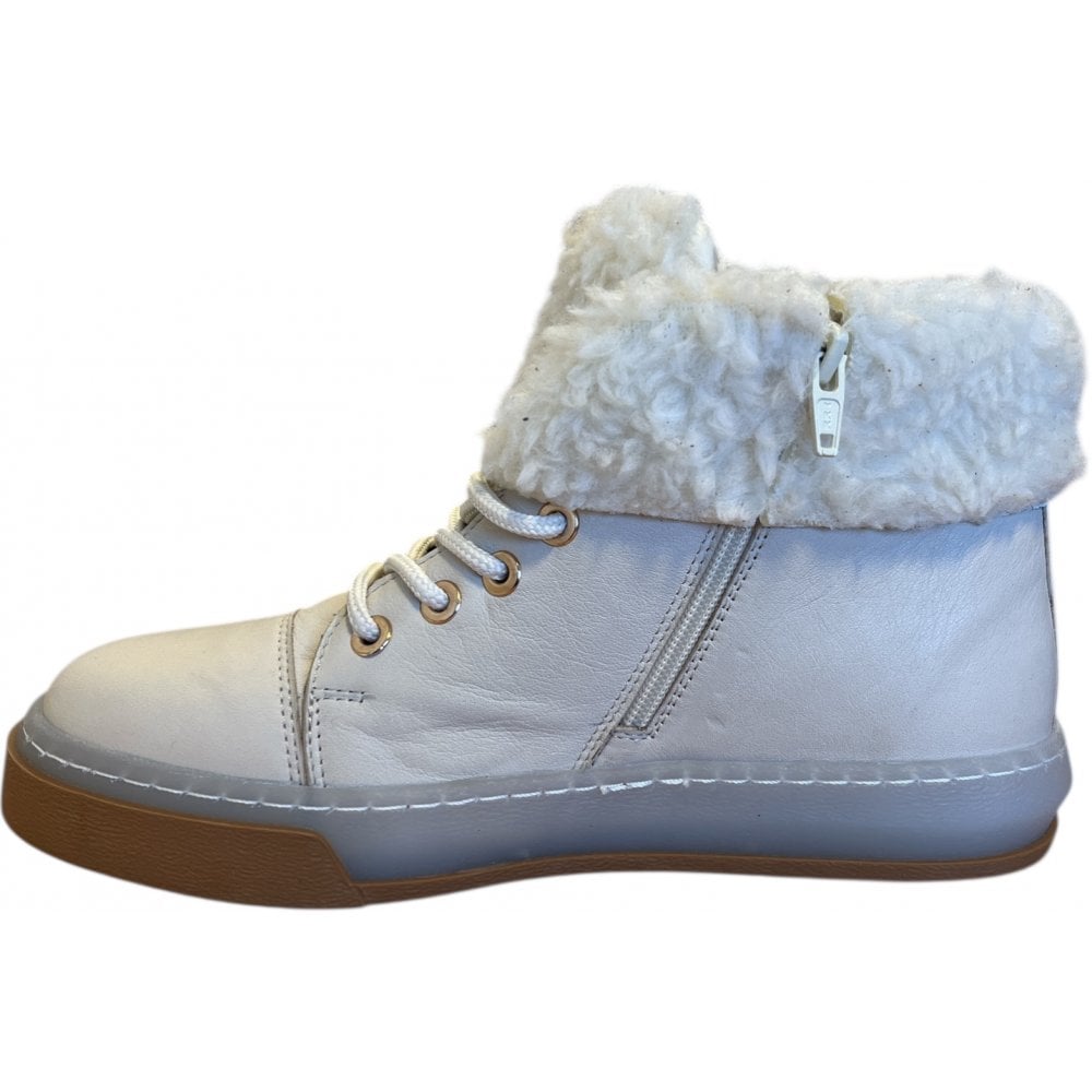 Adesso Aloe Beige Leather Ankle Boots