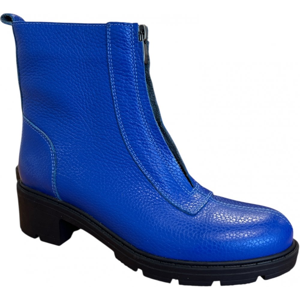 Adesso Makiko Blue Saphire Leather Boots