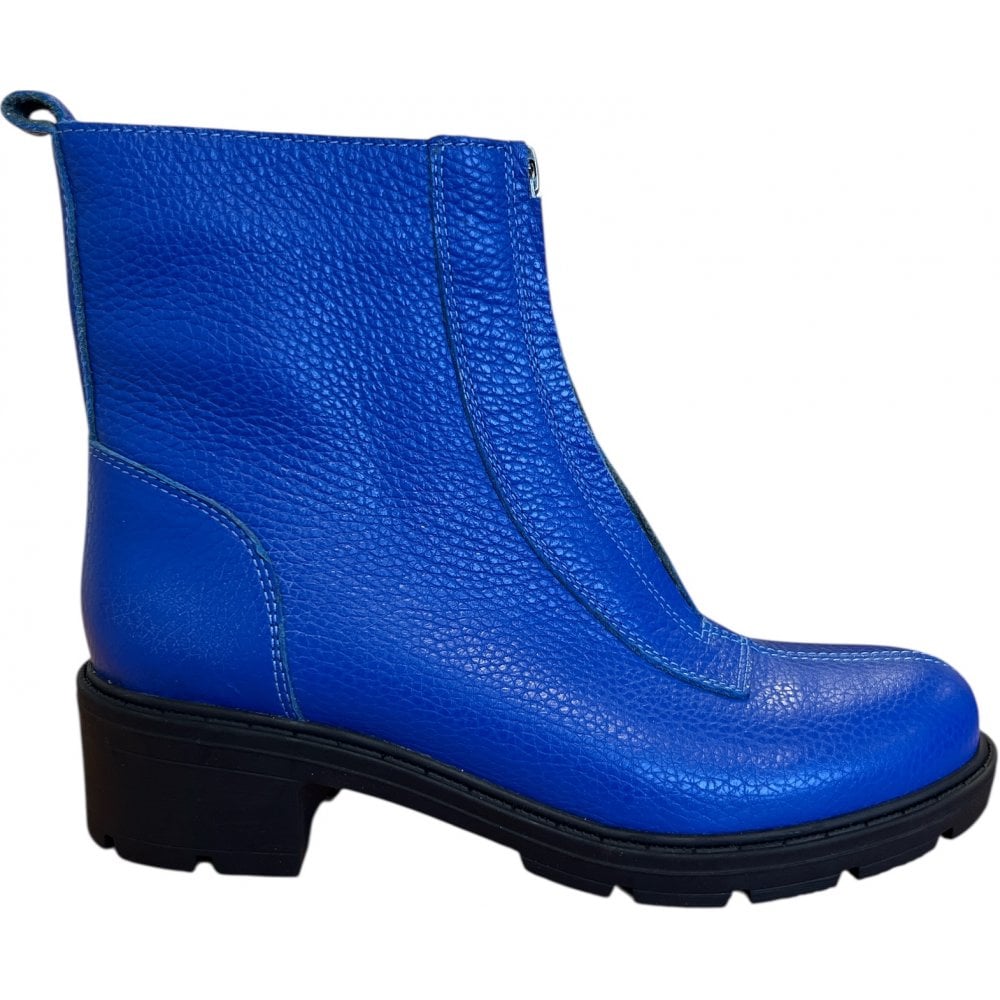 Adesso Makiko Blue Saphire Leather Boots