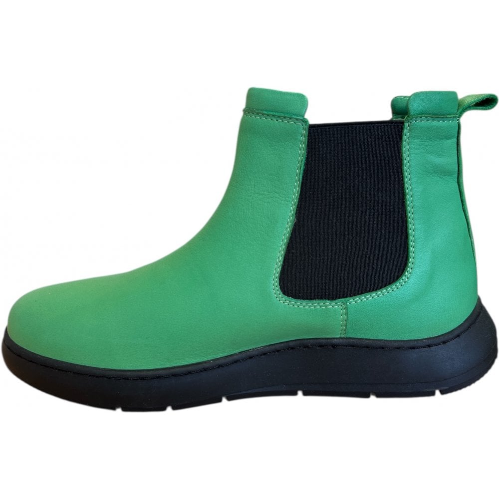 Adesso Evis Emerald Leather Ankle Boots